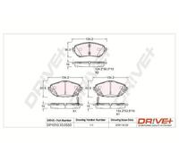Pastiglie freno Assale anteriore DP1010.10.0550 Drve+ per TOYOTA AURIS