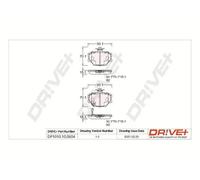 Pastiglie freno Assale anteriore DP1010.10.0604 Drve+ per SMART FORTWO Coupé