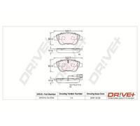Pastiglie freno Assale anteriore DP1010.10.0706 Drve+ per FIAT ALFA ROMEO