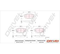 Pastiglie freno Assale anteriore DP1010.10.0753 Drve+ per OPEL CORSA D