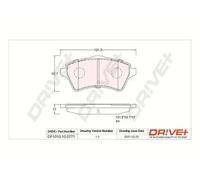Pastiglie freno Assale anteriore DP1010.10.0771 Drve+ per LAND ROVER