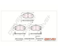 Pastiglie freno Assale anteriore DP1010.10.0797 Drve+ per KIA HYUNDAI
