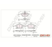 Pastiglie freno Assale anteriore DP1010.10.0814 Drve+ per OPEL ASTRA G Coupé
