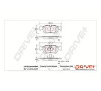 Pastiglie freno Assale anteriore DP1010.10.0820 Drve+ per BMW 3 3 Coupé