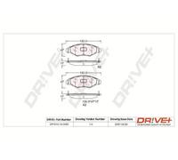 Pastiglie freno Assale anteriore DP1010.10.0859 Drve+ per PEUGEOT 306 Break