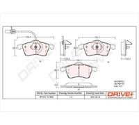 Pastiglie freno Assale anteriore DP1010.10.0862 Drve+ per VW