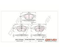 Pastiglie freno Assale anteriore DP1010.10.0863 Drve+ per RENAULT VEL SATIS