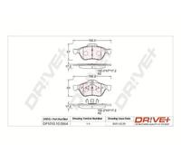 Pastiglie freno Assale anteriore DP1010.10.0864 Drve+ per RENAULT WIND MEGANE I