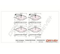 Pastiglie freno Assale anteriore DP1010.10.0878 Drve+ per MERCEDES-BENZ