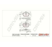Pastiglie freno Assale anteriore DP1010.10.0883 Drve+ per BMW MG