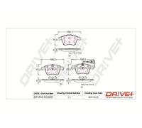 Pastiglie freno Assale anteriore DP1010.10.0891 Drve+ per VW MULTIVAN T5
