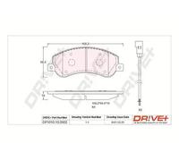 Pastiglie freno Assale anteriore DP1010.10.0902 Drve+ per FORD VW
