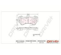 Pastiglie freno Assale anteriore DP1010.10.0918 Drve+ per VW PORSCHE
