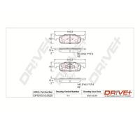 Pastiglie freno Assale anteriore DP1010.10.0928 Drve+ per DACIA RENAULT SMART