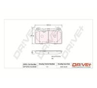 Pastiglie freno Assale anteriore DP1010.10.0930 Drve+ per AUDI Q5 Q5 Van