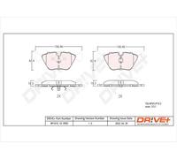 Pastiglie freno Assale anteriore DP1010.10.0955 Drve+ per BMW MG