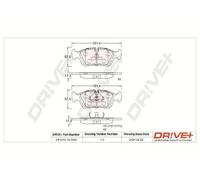 Pastiglie freno Assale anteriore DP1010.10.0960 Drve+ per BMW 3 3 Coupé