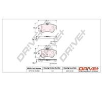 Pastiglie freno Assale anteriore DP1010.10.0982 Drve+ per VW