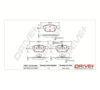 Pastiglie freno Assale anteriore DP1010.10.1043 Drve+ per LANCIA FIAT