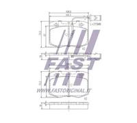 Kit Pastiglie Freno Freno A Disco Fast FT29079 per Iveco OM