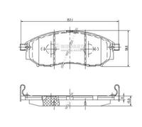 Pastiglie freno Assale anteriore J3601094 NIPPARTS per NISSAN INFINITI RENAULT