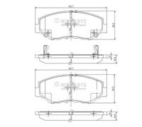 Pastiglie freno Assale anteriore J3604061 NIPPARTS per HONDA CR-V I CR-V II