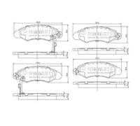 Pastiglie freno Assale anteriore J3608019 NIPPARTS per SUZUKI SUBARU