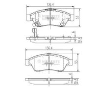 Pastiglie freno Assale anteriore J3608024 NIPPARTS per SUZUKI LIANA Hatchback