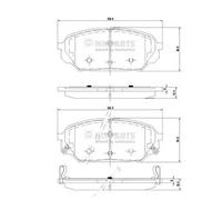 Pastiglie freno Assale anteriore N3600551 NIPPARTS per HYUNDAI ix55