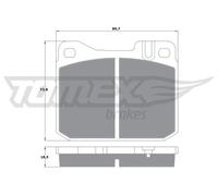 Pastiglie freno Assale anteriore TX 10-224 TOMEX Brakes per VW