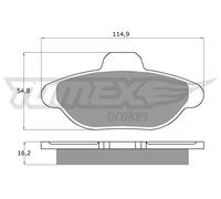 Pastiglie freno Assale anteriore TX 10-33 TOMEX Brakes per FIAT CINQUECENTO