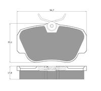 Pastiglie freno Assale anteriore TX 10-38 TOMEX Brakes per MERCEDES-BENZ 190