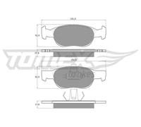 Pastiglie freno Assale anteriore TX 10-71 TOMEX Brakes per FIAT PUNTO
