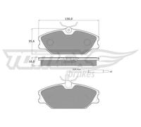 Pastiglie freno Assale anteriore TX 10-76 TOMEX Brakes per RENAULT 25 LAGUNA I