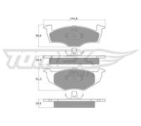 Pastiglie freno Assale anteriore TX 10-86 TOMEX Brakes per VW SEAT