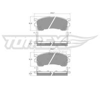 Pastiglie freno Assale anteriore TX 11-02 TOMEX Brakes per MAZDA FORD USA
