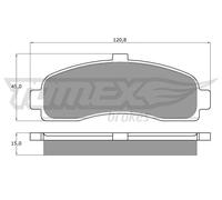 TOMEX brakes TX 11-10 Kit pastiglie freni