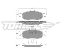 Pastiglie freno Assale anteriore TX 11-19 TOMEX Brakes per FORD SCORPIO I COUGAR