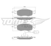 Pastiglie freno Assale anteriore TX 11-191 TOMEX Brakes per FORD SCORPIO I