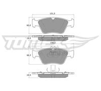 Pastiglie freno Assale anteriore TX 11-47 TOMEX Brakes per MERCEDES-BENZ CLK SLK