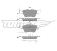 Pastiglie freno Assale anteriore TX 11-471 TOMEX Brakes per MERCEDES-BENZ CLK
