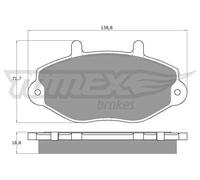 TOMEX brakes TX 11-92 Kit pastiglie freni