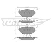 Pastiglie freno Assale anteriore TX 12-10 TOMEX Brakes per VW AUDI SKODA SEAT