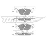 Pastiglie freno Assale anteriore TX 12-21 TOMEX Brakes per OPEL CHEVROLET