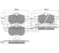 Pastiglie freno Assale anteriore TX 12-22 TOMEX Brakes per OPEL ASTRA G Coupé