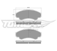 Pastiglie freno Assale anteriore TX 12-47 TOMEX Brakes per PEUGEOT FIAT CITROËN