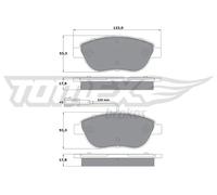 Pastiglie freno Assale anteriore TX 12-482 TOMEX Brakes per FIAT ALFA ROMEO