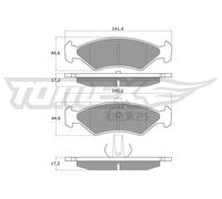 Pastiglie freno Assale anteriore TX 12-54 TOMEX Brakes per FORD MAZDA