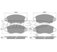 TOMEX brakes TX 12-62 Kit pastiglie freni