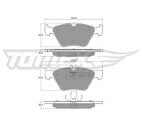 Pastiglie freno Assale anteriore TX 12-82 TOMEX Brakes per MERCEDES-BENZ